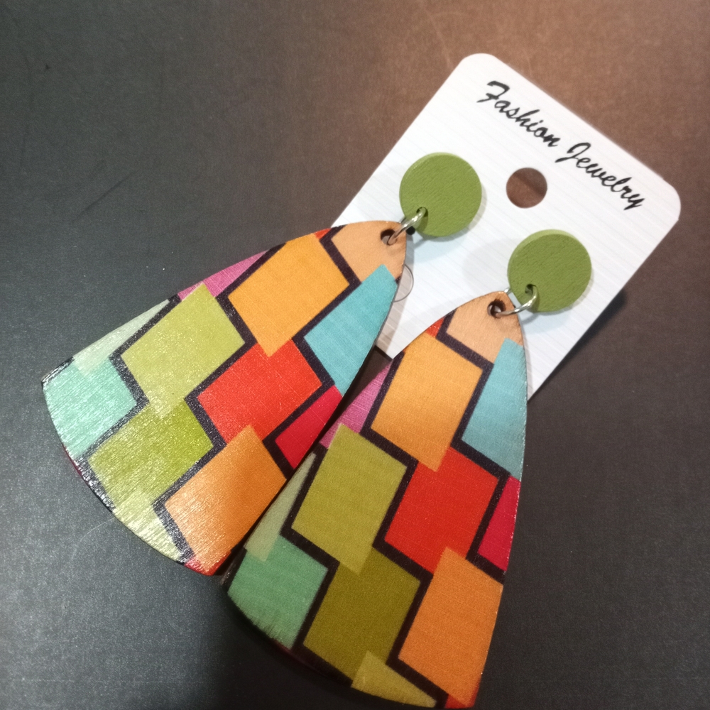 Colorful Geometric Earrings